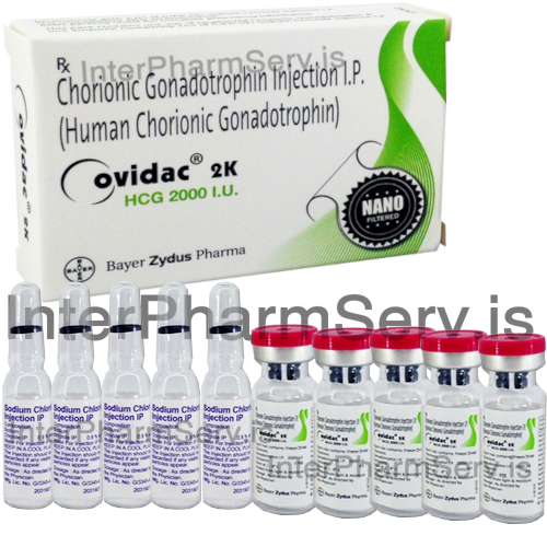 Purchase Ovidac 2000 IU Injection HCG hormone